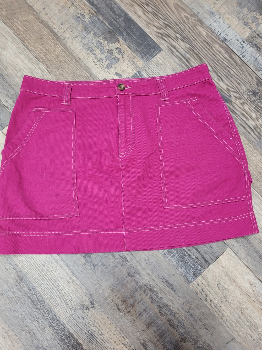 Old Navy Fuscia Purple Size 14 Denim Mini Skirt